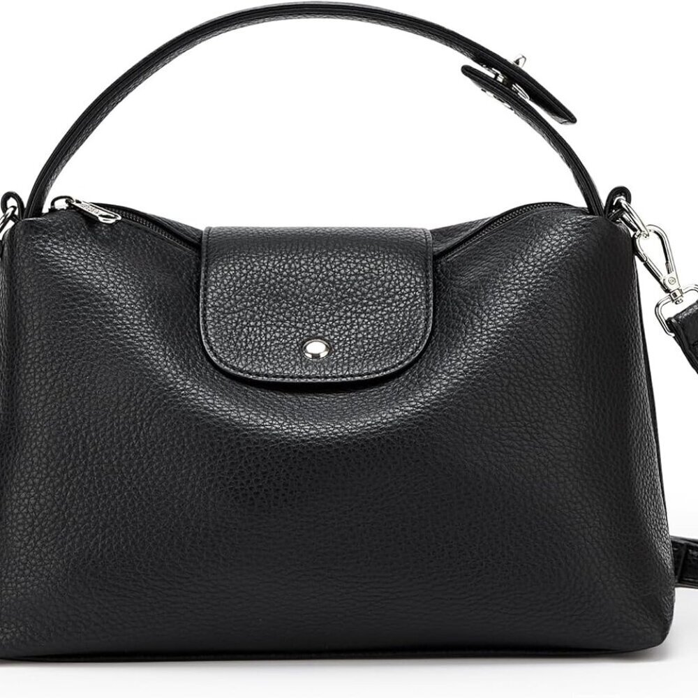 KALIDI Soft Vegan Leather Hobo Bag, Crossbody Purses Satchel for Women with Top